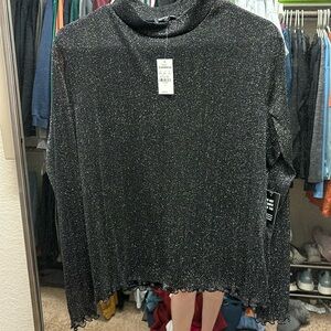 Brand new express long sleeve shimmer blouse
